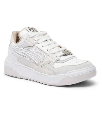 Δερμάτινα sneakers Lo-Top Strass Hexagon