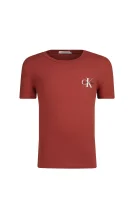 T-shirt | Regular Fit CALVIN KLEIN JEANS καφέ