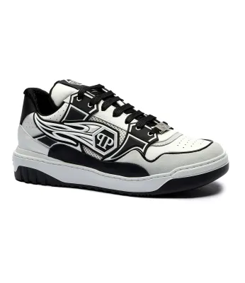 Δερμάτινα sneakers Strass Hexagon