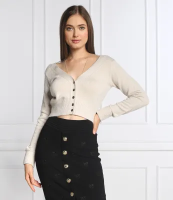 Πλεκτή ζακέτα INFUSO | Cropped Fit | με την προσθήκη μαλλιού