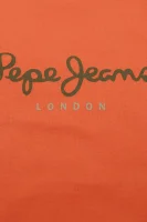 T-shirt | Regular Fit Pepe Jeans London πορτοκαλί